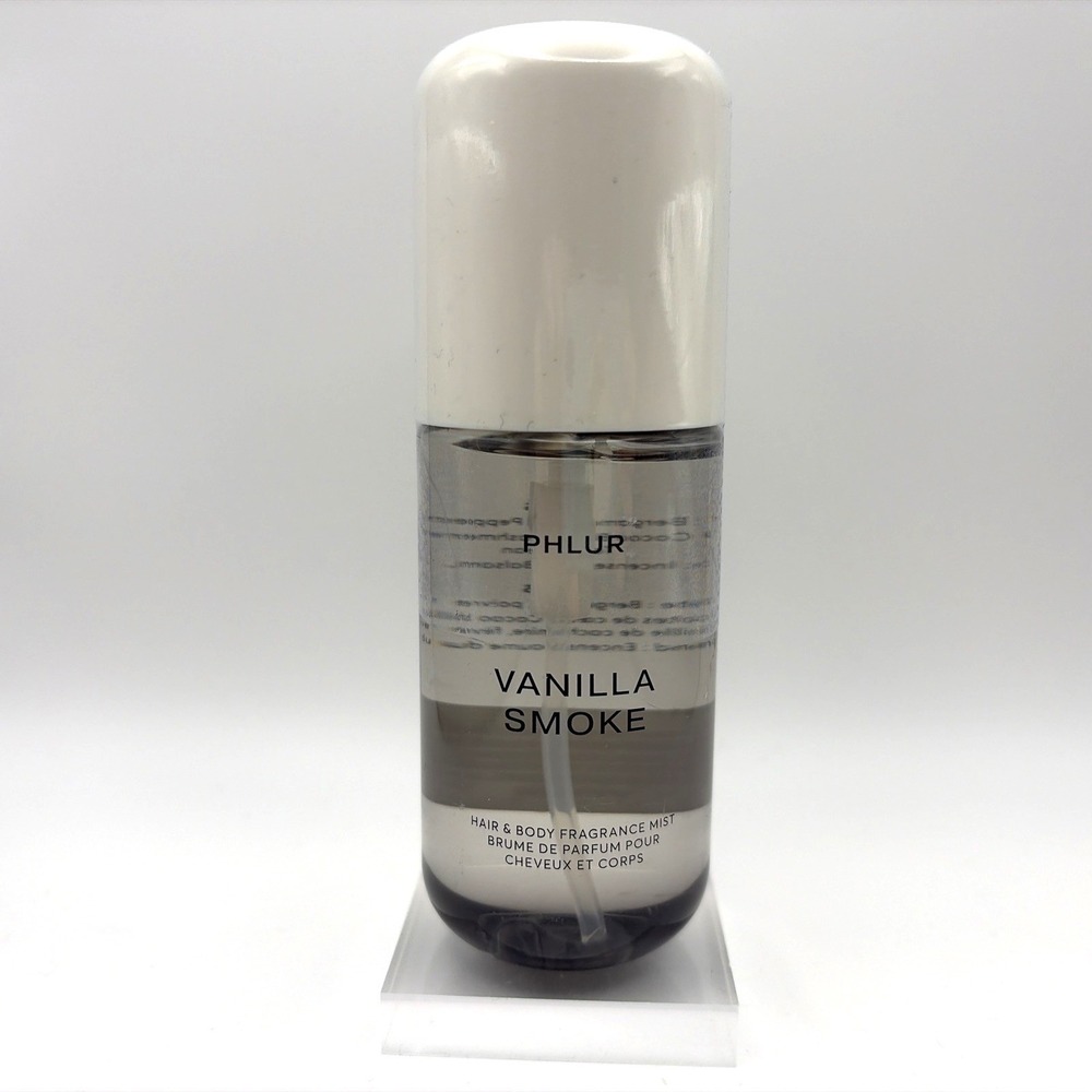 PHLUR Vanilla Smoke Hair & Body Fragrance Mist 3oz Woody Gourmand NEW Sealed